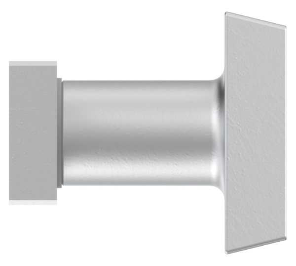 Alu-Tuerdruecker - gerade - drehbar - Aluminium EV1-12-3052-D.6