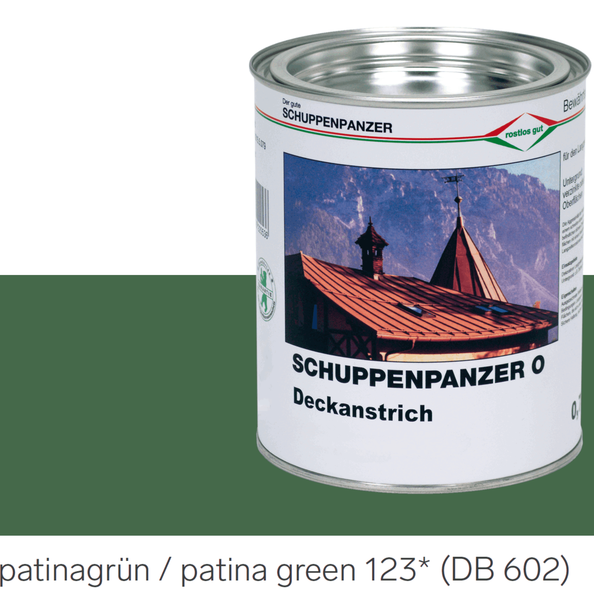 SCHUPPENPANZER-O 0609 patinagruen 750 ml fuer Dachflaechen-67-1007.8