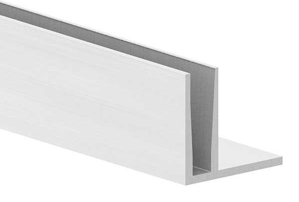 Alu-Profil - KOMPAKT - Laenge- 6000 mm - aufgesetzte Montage - Aluminium-12-2214.6