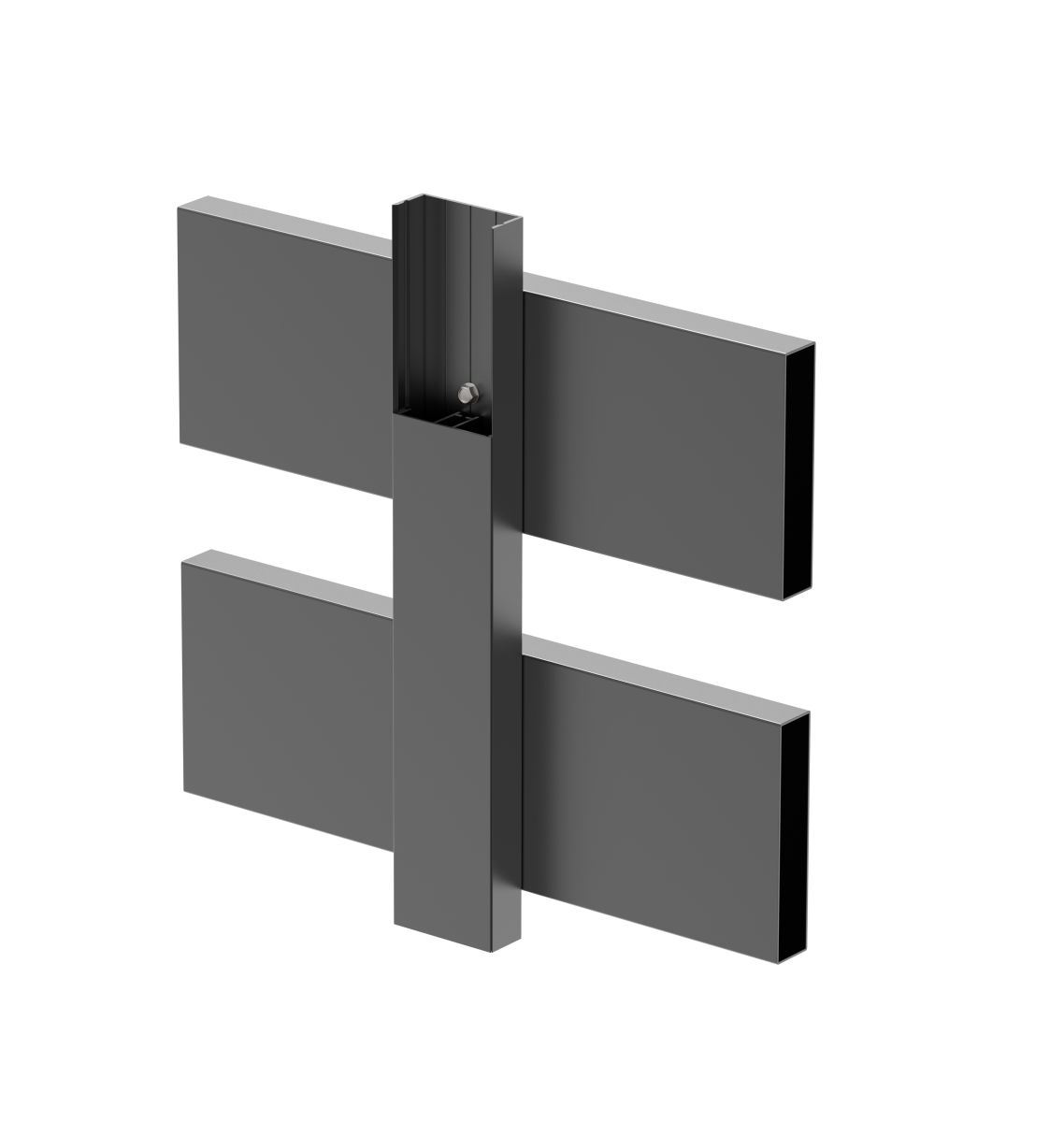 Adapterprofil Aluminium 45x20 mm 6-0 m fuer 40 mm Fuellungen Natur-89-11FGAL40U6000N-A.4