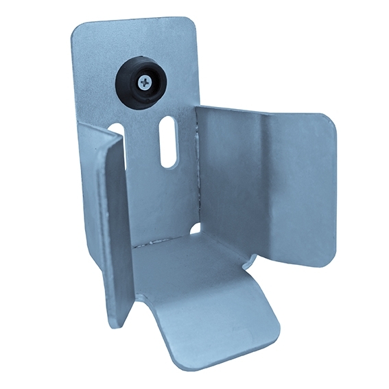Auflaufschuh Stahl verzinkt fuer Schiebetorprofil 136 x 142 mm zum Anschrauben-89-11H15P145-A.4