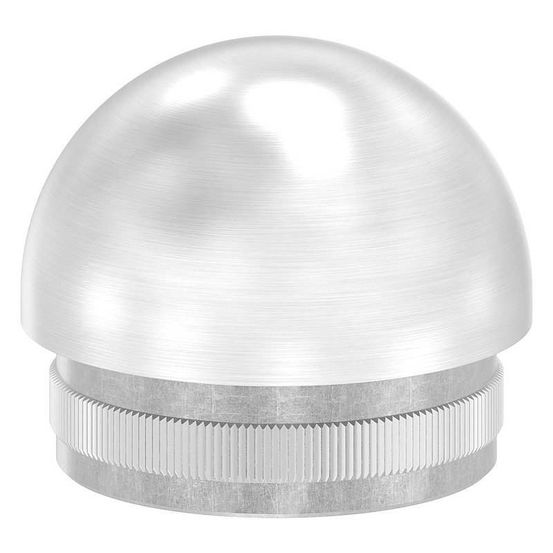 Endkappe Edelstahl V2A fuer Rohr Ø 42-4 mm- Wandstaerke 2-5 mm- halbrund zum Einschlagen-88-1150270-240G.25