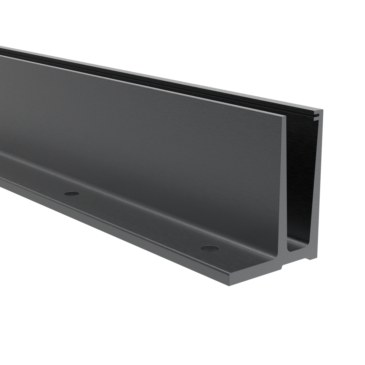 Ganzglasgelaender Profil Aluminium 6000 mm Oberverankerung Anthrazit RAL7016-89-11AL00066000R7016-A.4