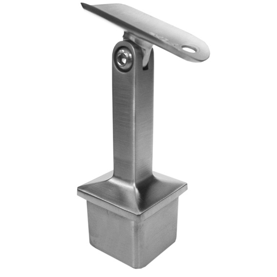Handlaufhalter mit Gelenk fuer Vierkantrohr 40x40x2-0 mm V2A-11-2712-A.4