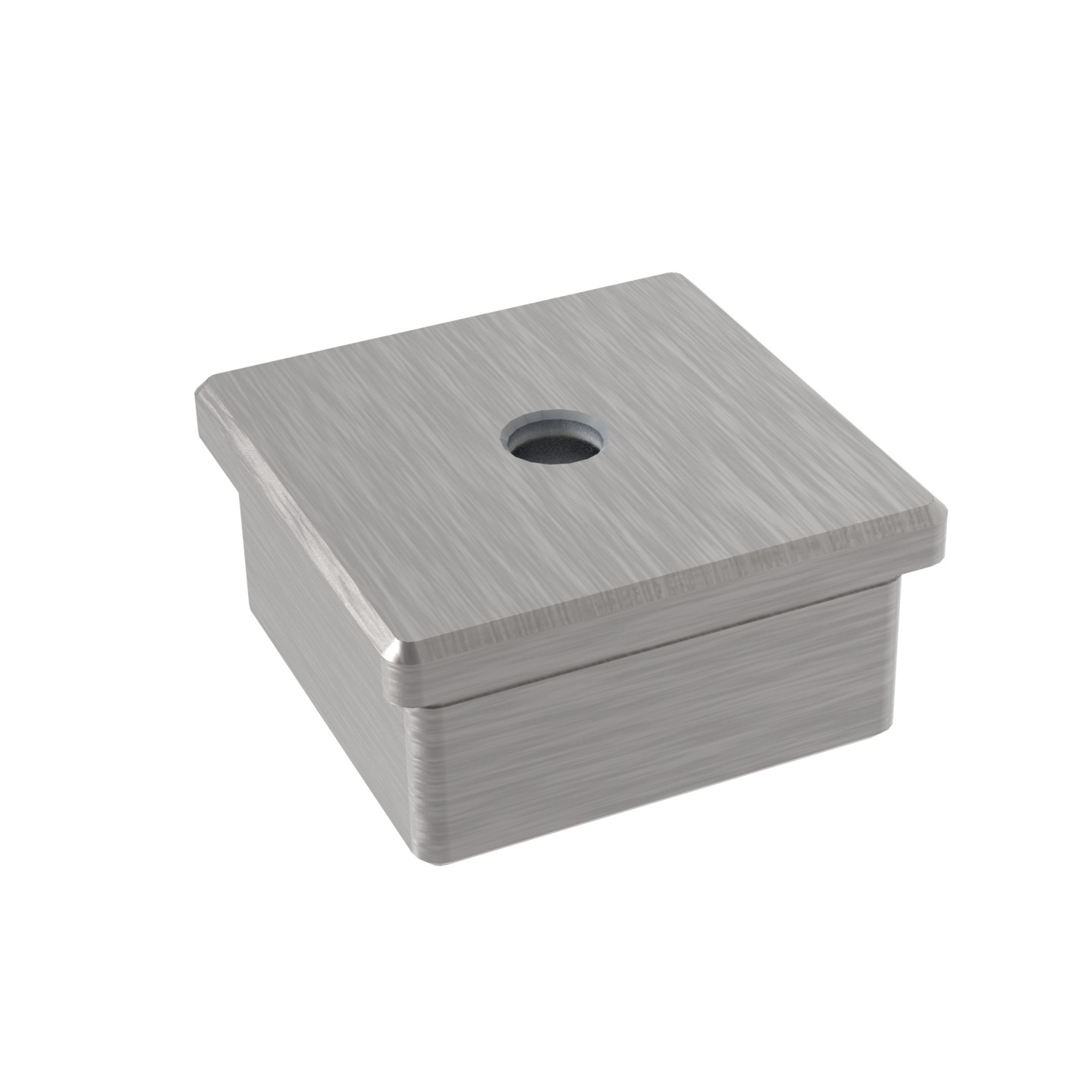 Endkappe fuer Rohr- 40x40x2 mm zum Kleben mit M8 V2A-11-2404-A.4