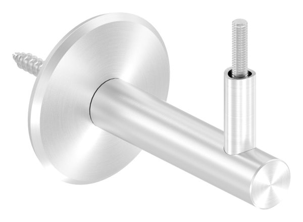 Handlaufhalter mit Ronde 68x5 mm und Halteplatte fuer Ø 42-4 mm V2A-11-2034.4
