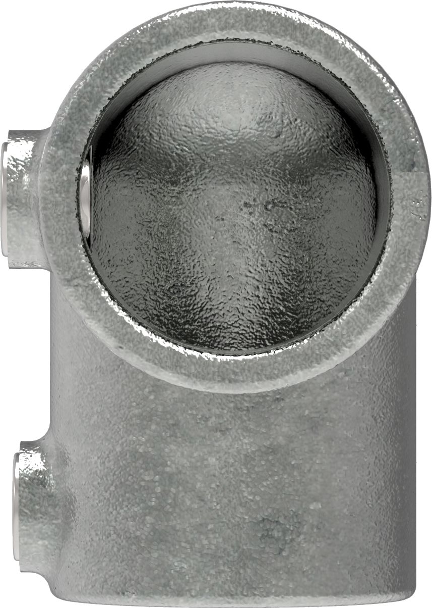 Rohrverbinder Bogen 90° Ø 48-3 mm -1 1-2- - 42-4 mm -1 1-4- - Temperguss verzinkt - 125D48-C42-125D48-C42