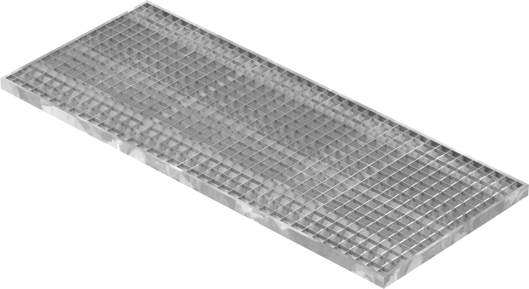 Lichtschachtrost Baunormrost - Masse-  490x1190x30 mm 30-30 mm - aus S235JR -St37-2- im Vollbad feuerverzinkt-23-491193030.7