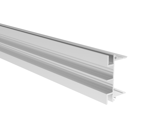 Zaunadapter Aluminium 6000 mm Natur fuer Zaunlamellen MODEL46-89-11FGAL466000N-A.4