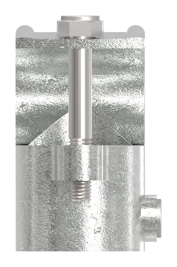 Rohrverbinder - T-Stueck offen - 135A27 - 26-9 mm - 3-4- - Feuerverzinkt u. Elektrogalvanisiert-135A27