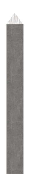 Zaunstab - Laenge- 950 mm - Material 12x12 mm - Pyramide - Stahl S235JR- roh-30-1255.8