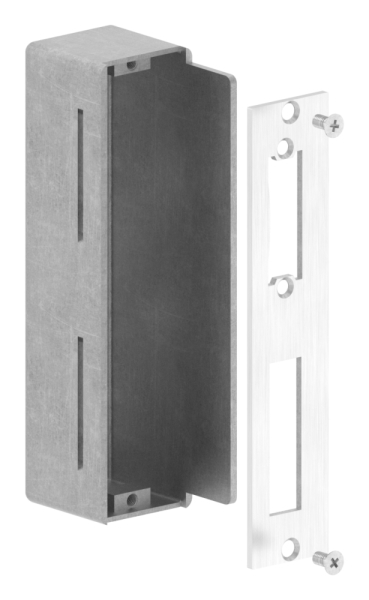 Schliesskasten Stahl S235 fuer 40 mm Schlosskasten zum Anschweissen- V2A Schliessblech-30-3220.8
