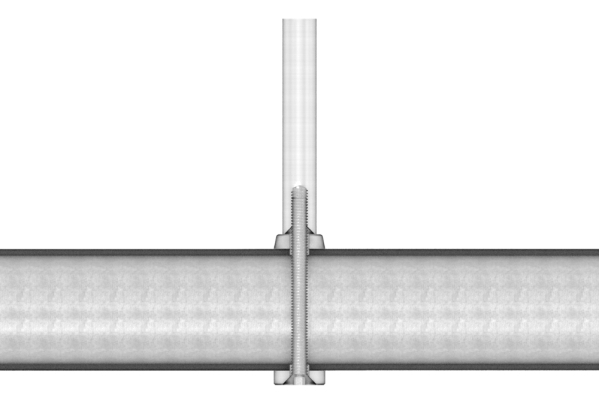 Ausgleichsstueck Edelstahl V2A Ø 18 mm fuer Rohr Ø 48-3 mm- Bohrung Ø 6-5 mm gesenkt-88-1151341-240.48