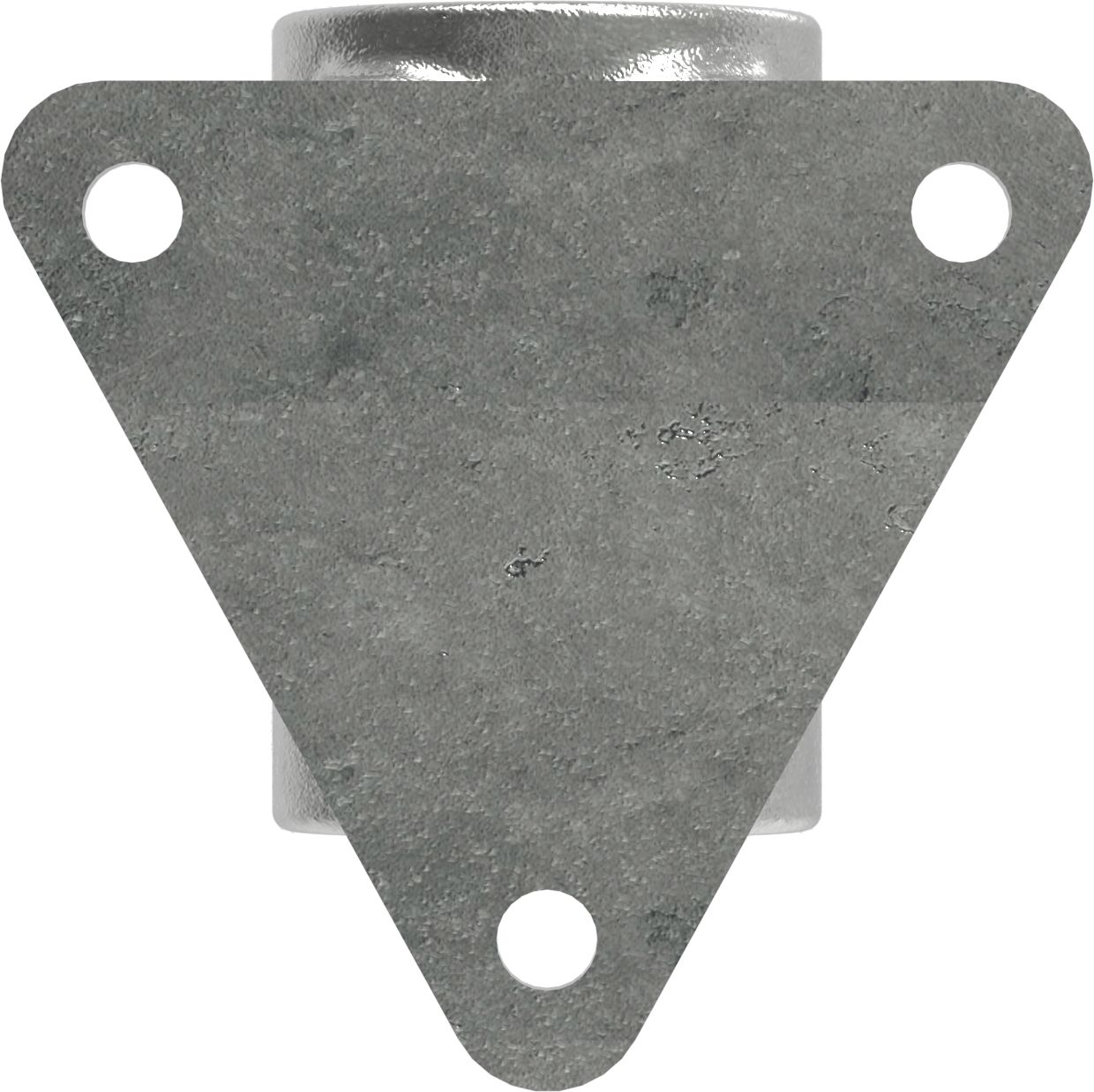 Rohrverbinder - Wandhalter Dreieckflansch - 146C42 - 42-4 mm - 1 1-4- - Feuerverzinkt u. Elektrogalvanisiert-146C42