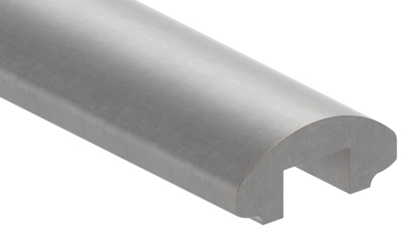 Handlauf 50x22-5 mm mit Nut 6000mm Stahl S235JR Profilrohr-30-1391-6.8
