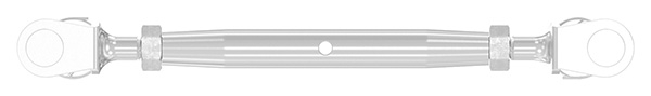 Wantenspanner - Gabel-Gabel - Gewinde M8 - V4A-11-2892.1