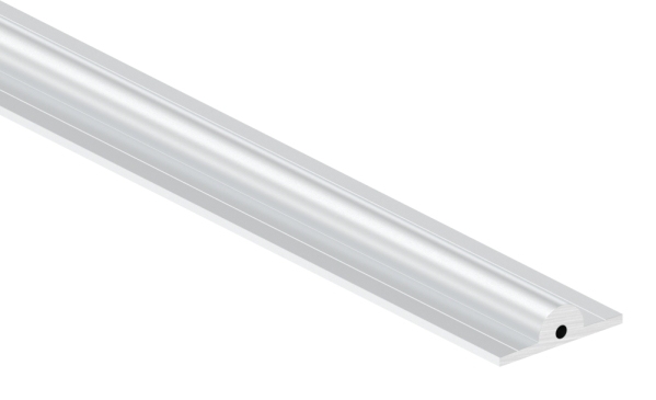 Laufschiene Aluminium  19 mm L = 3000 mm zum Aufschrauben ohne Senkbohrungen-88-1110201905-ALU.3M
