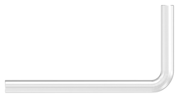 Buegel Edelstahl V2A Ø 12 mm Schenkellaenge 75x150 mm 90° gebogen geschliffen Korn 240-88-1150247-240-OG.L150